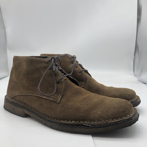 Johnston and Murphy Tan Brown Suede Chukka Ankle Boots Mens Size 8 - Picture 1 of 14